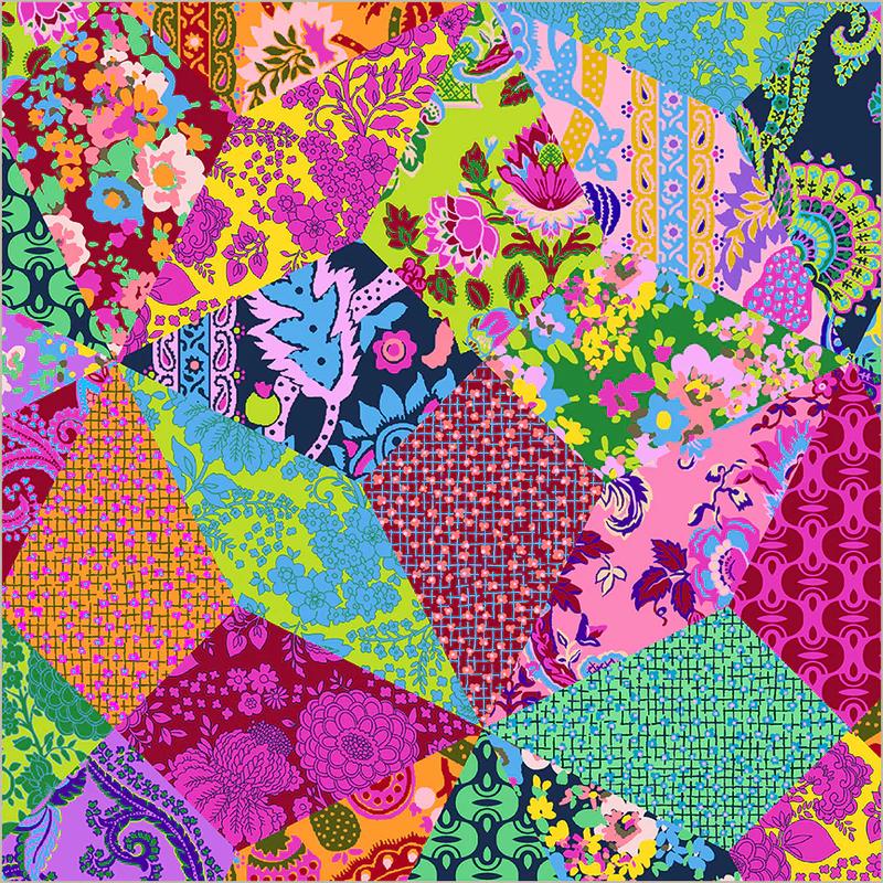 Fabric Windham Multi Charlie's Cheater Sweet Talk by the Quarter Yard 54897D-X