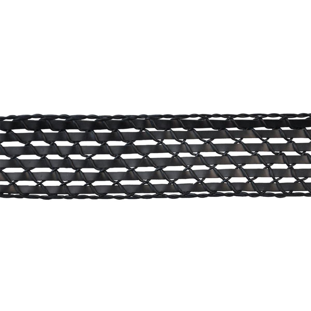 Faux Leather Woven Braid - 2 1/4" Width (15 Yard Roll) - BR-7185-02 Black