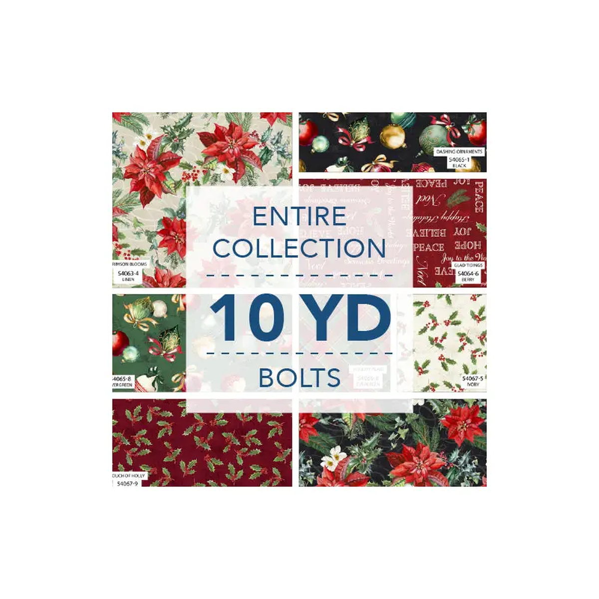 Holiday Splendor Whistler Studios 10YDHLSP-X Multi 10Yd Assortment Cotton