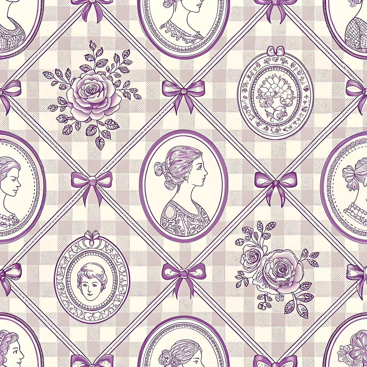 Lavender Cottage Floral Pattern 15 Quilting Cotton Fabric