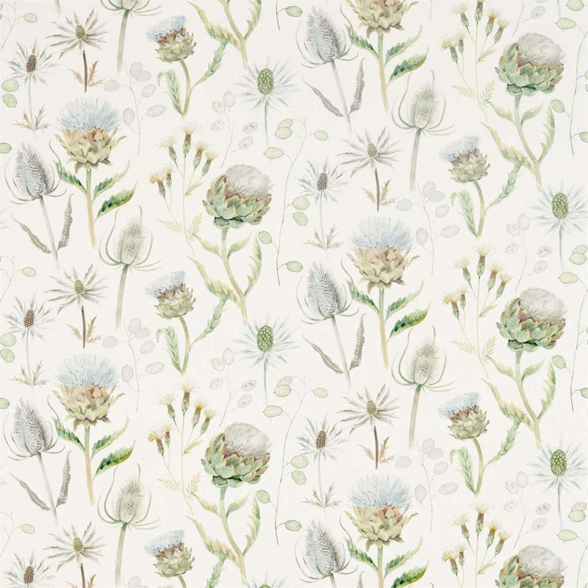 Thistle Garden Embleton Bay MistPebble Fabric by Sanderson