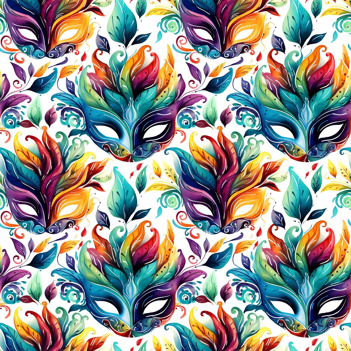 French Quarter Mardi Gras Pattern 8 Quilting Cotton Fabric