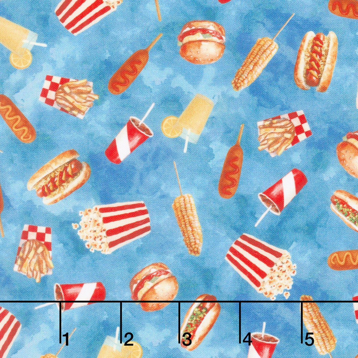 The State Fair - Burgers & Fries & More Denim Yardage