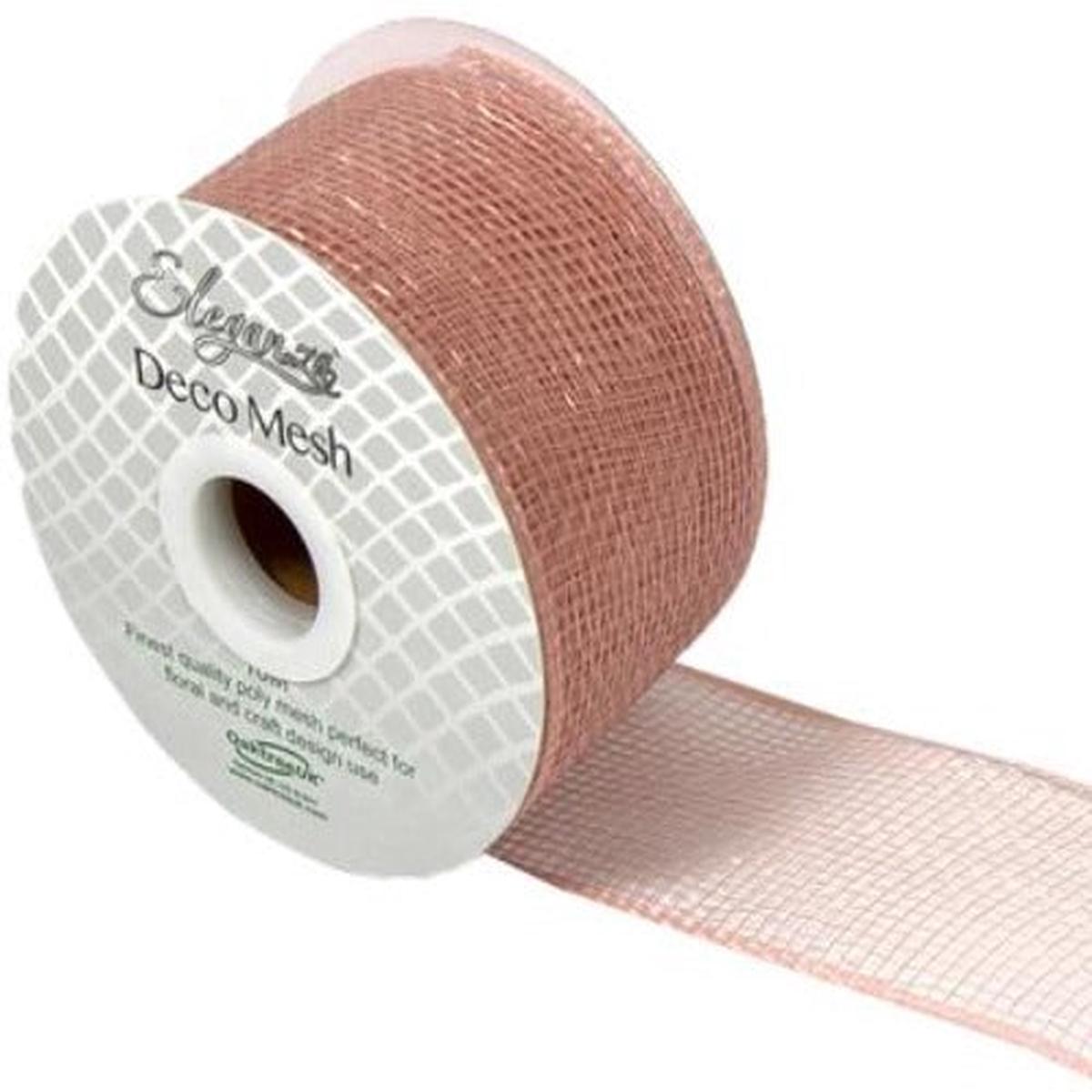 Deco Mesh 63mm x 10m - Rose Gold