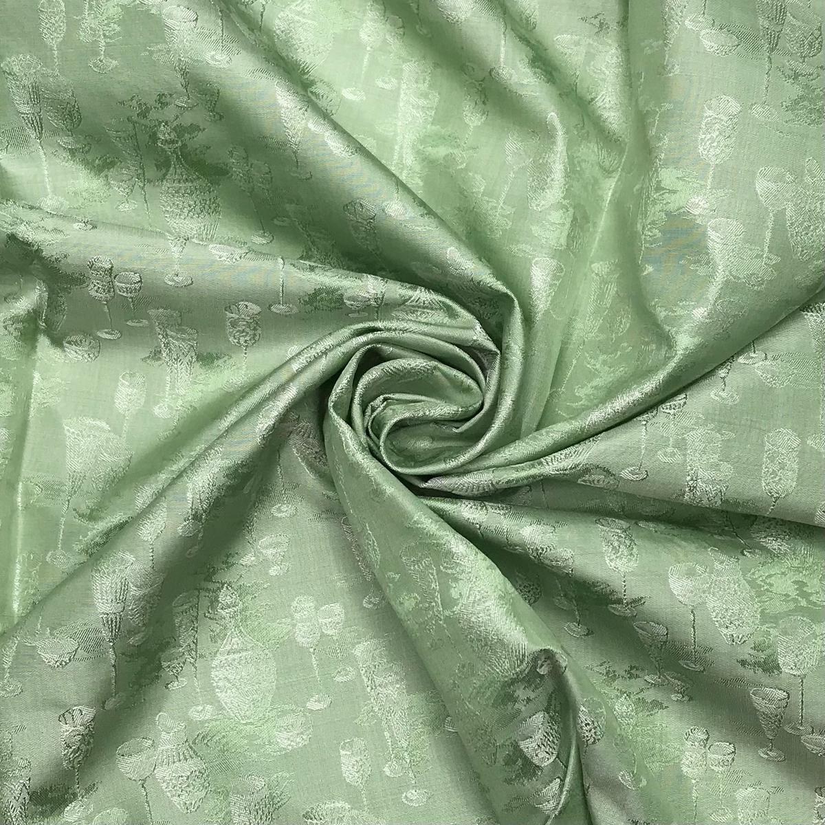 Glassware Garden - Silk Woven - Green Glasswear - 2.6M Bundle