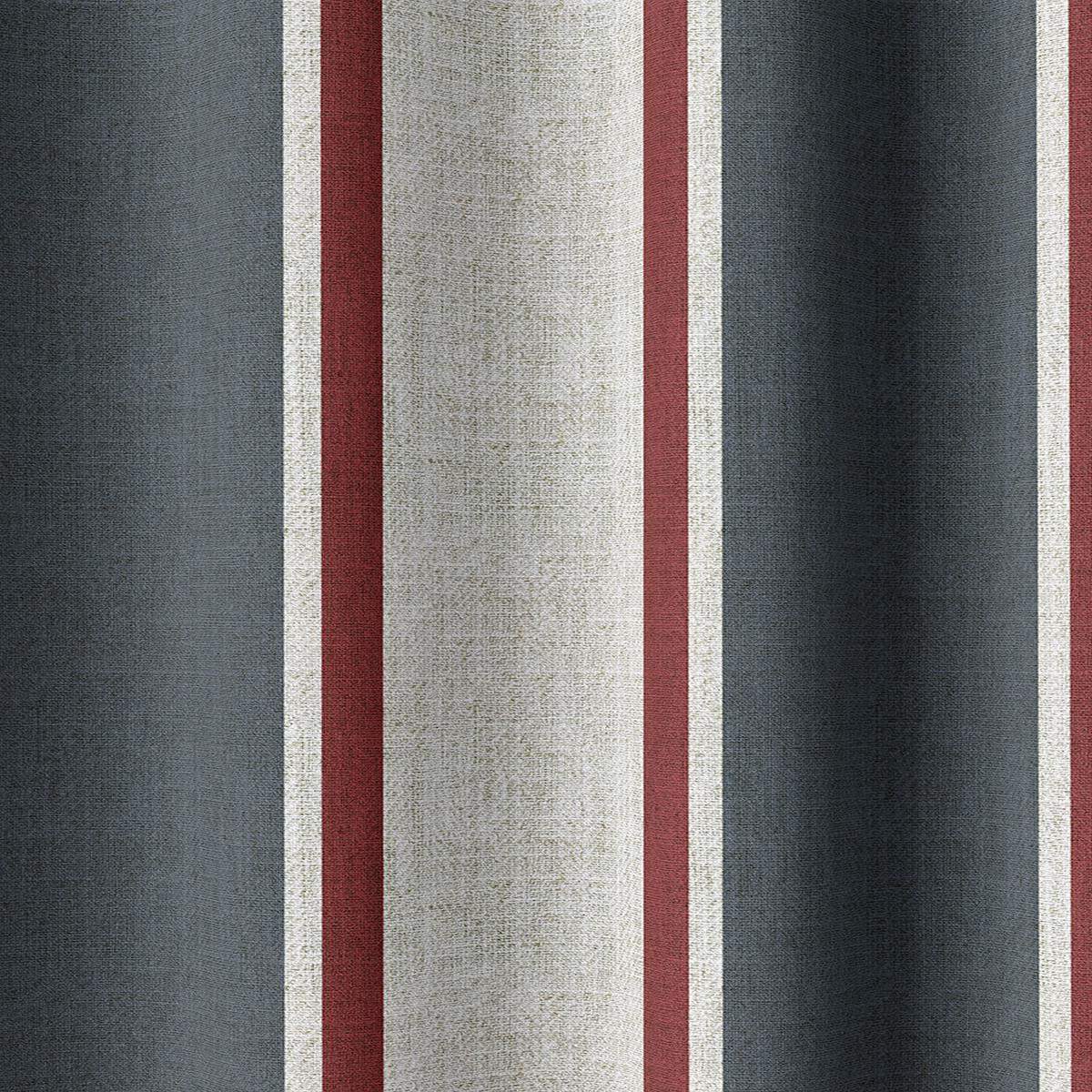 'Dry Creek' Fabric by the Yard (Slate Grey/ Red)