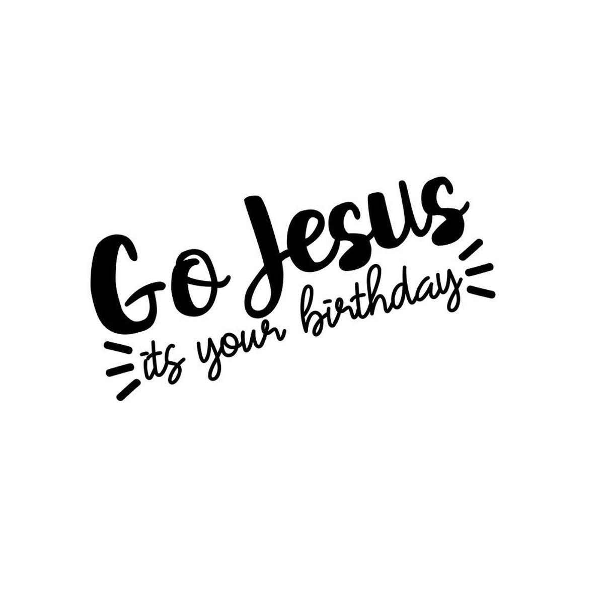 Go Jesus Its Your Birthday Fabric Panel