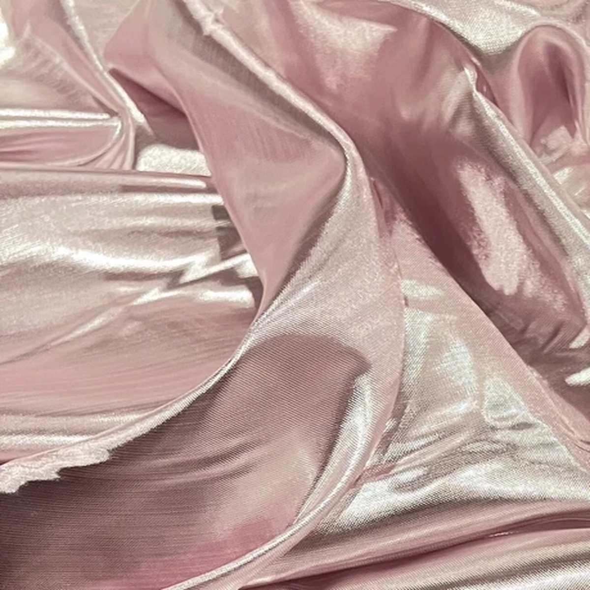 PINK SILVER Iridescent Metallic Tissue Lame Fabric 60 Width Sold By The Yard