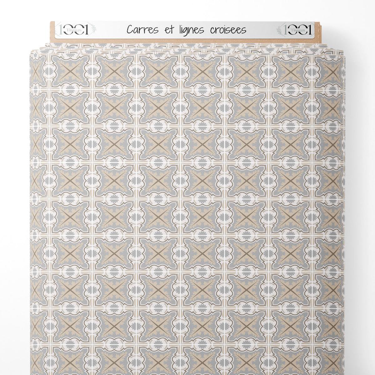 Tissu - Carrs et lignes croises