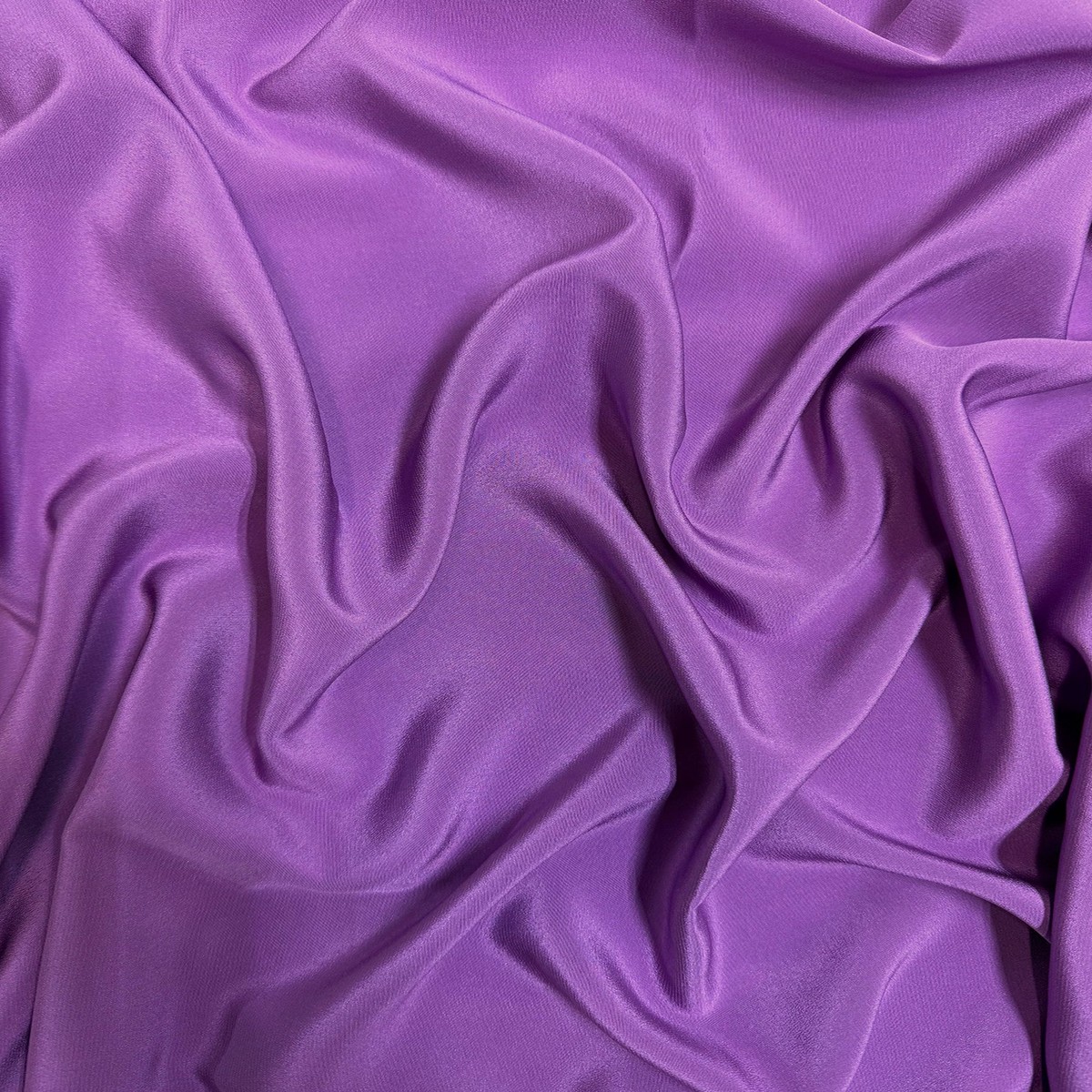 Bright Violet Silk Crepe de Chine Fabric