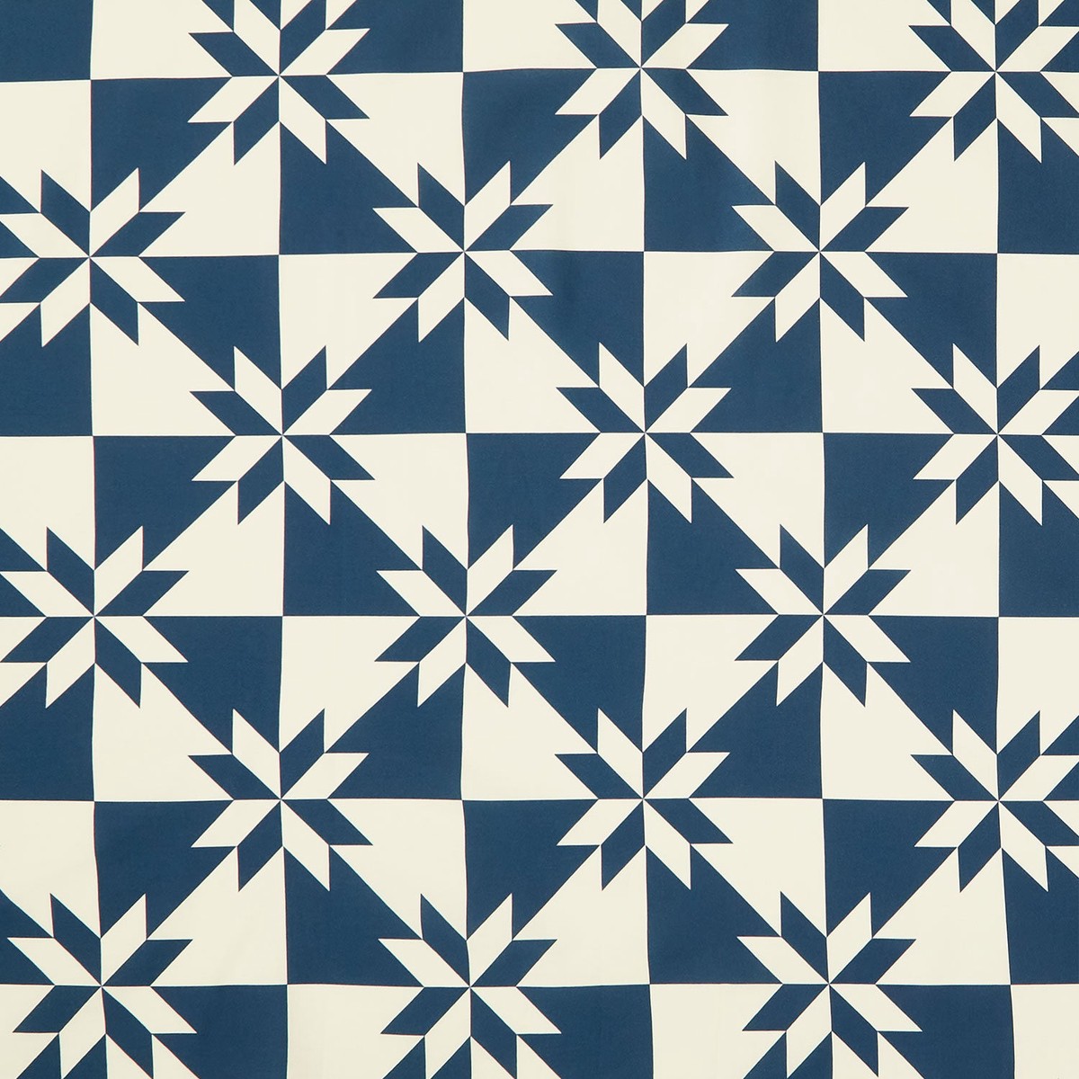 Perfect Points - Hunter's Star Cheater Print Indigo Yardage