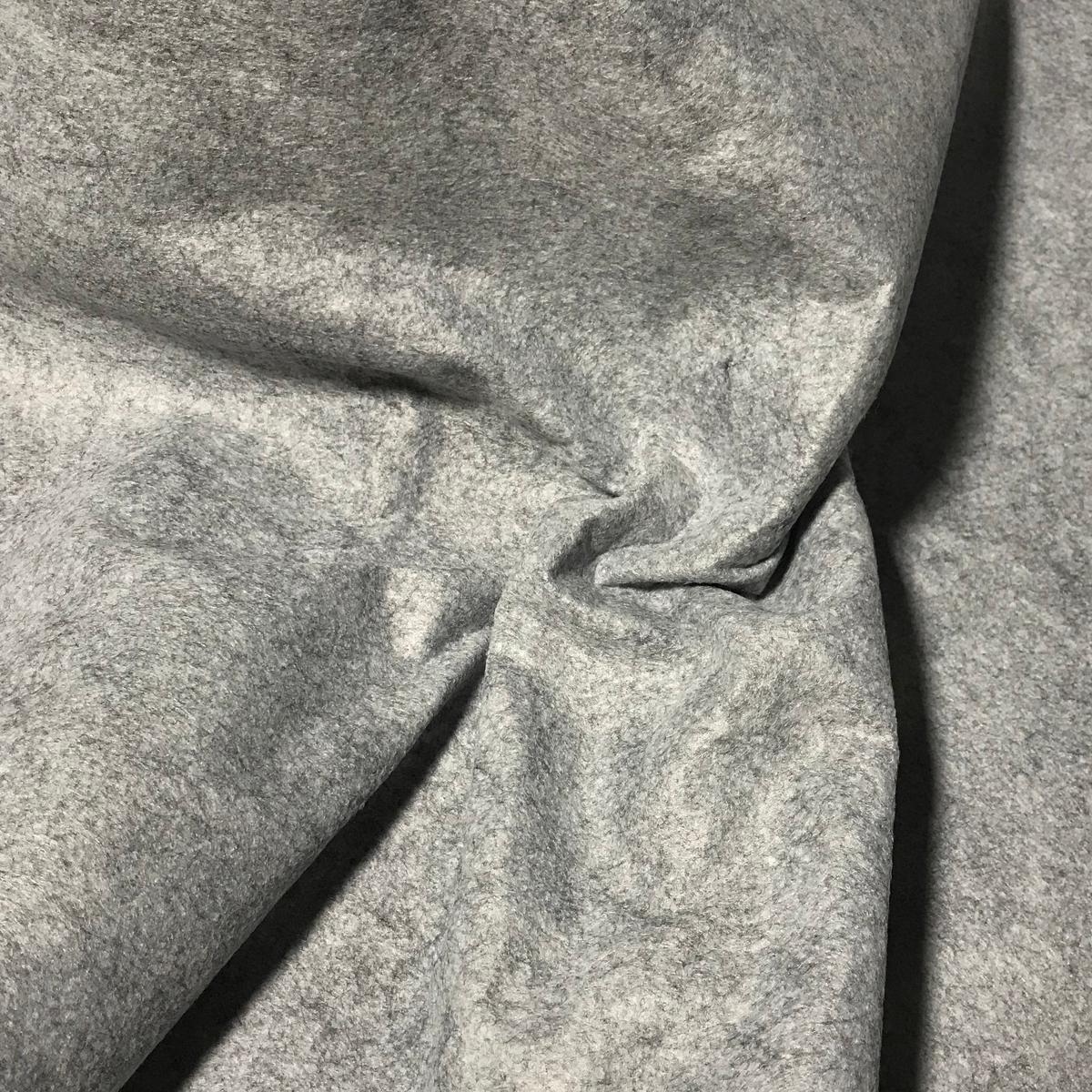 Smoky Marble Gray - Wool /Rayon Blend Felt Fabric - 9"x12" Piece