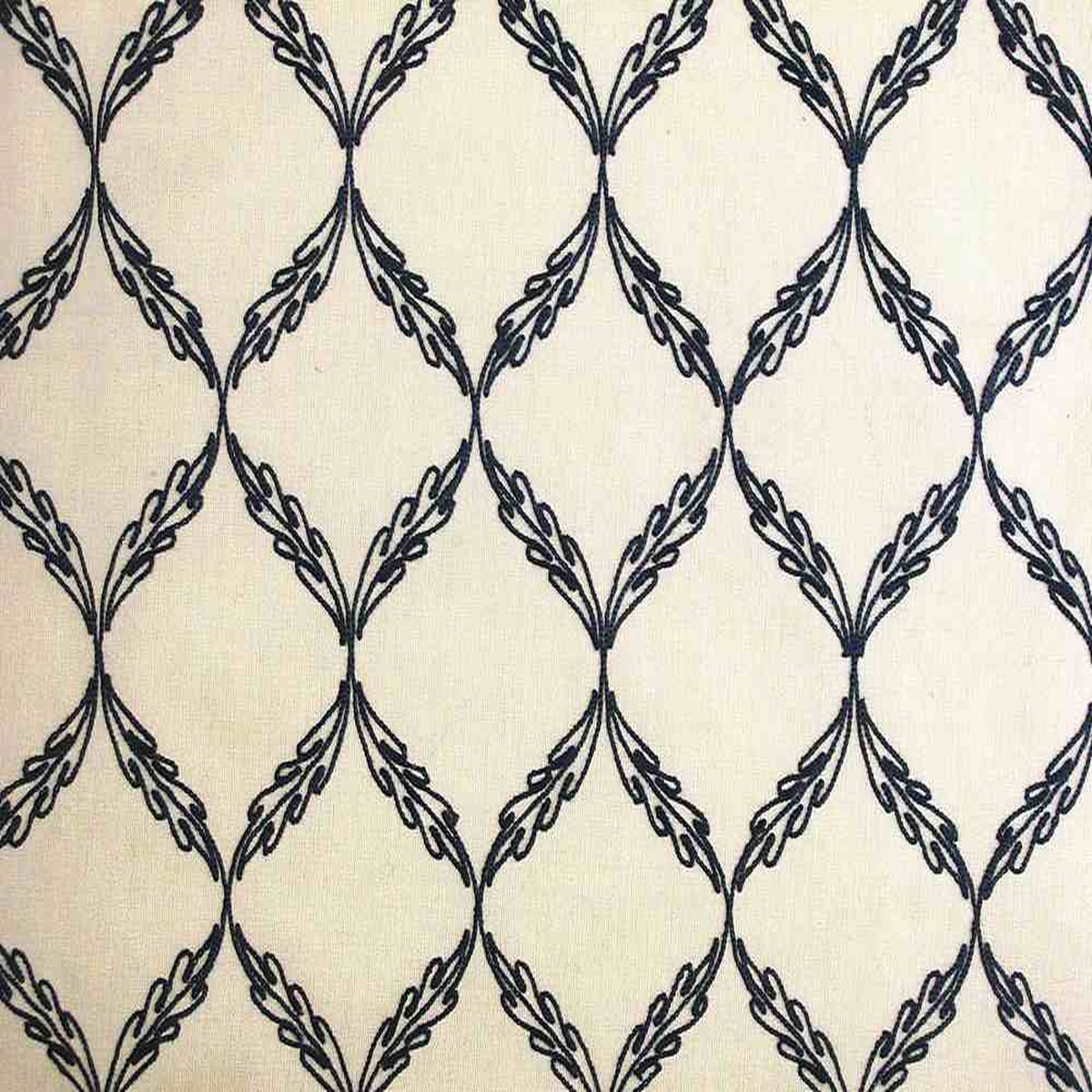 Trellis Blue Laura Kiran Fabric