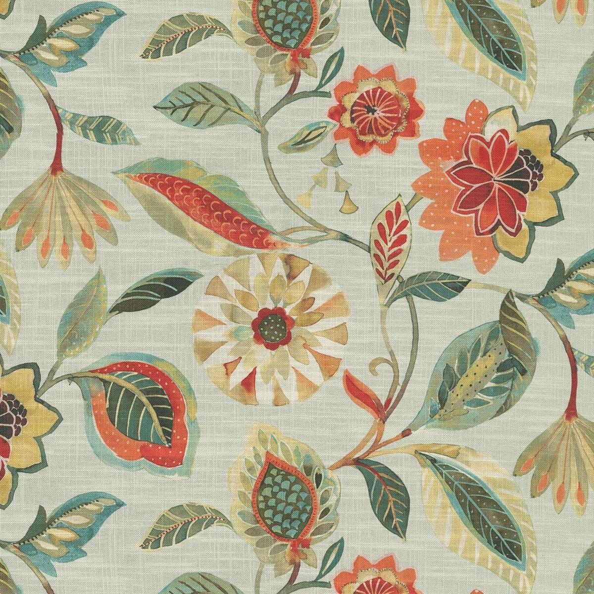 Light Of Day Melba Floral PK Lifestyle Drapery Upholstery Fabric by the yard