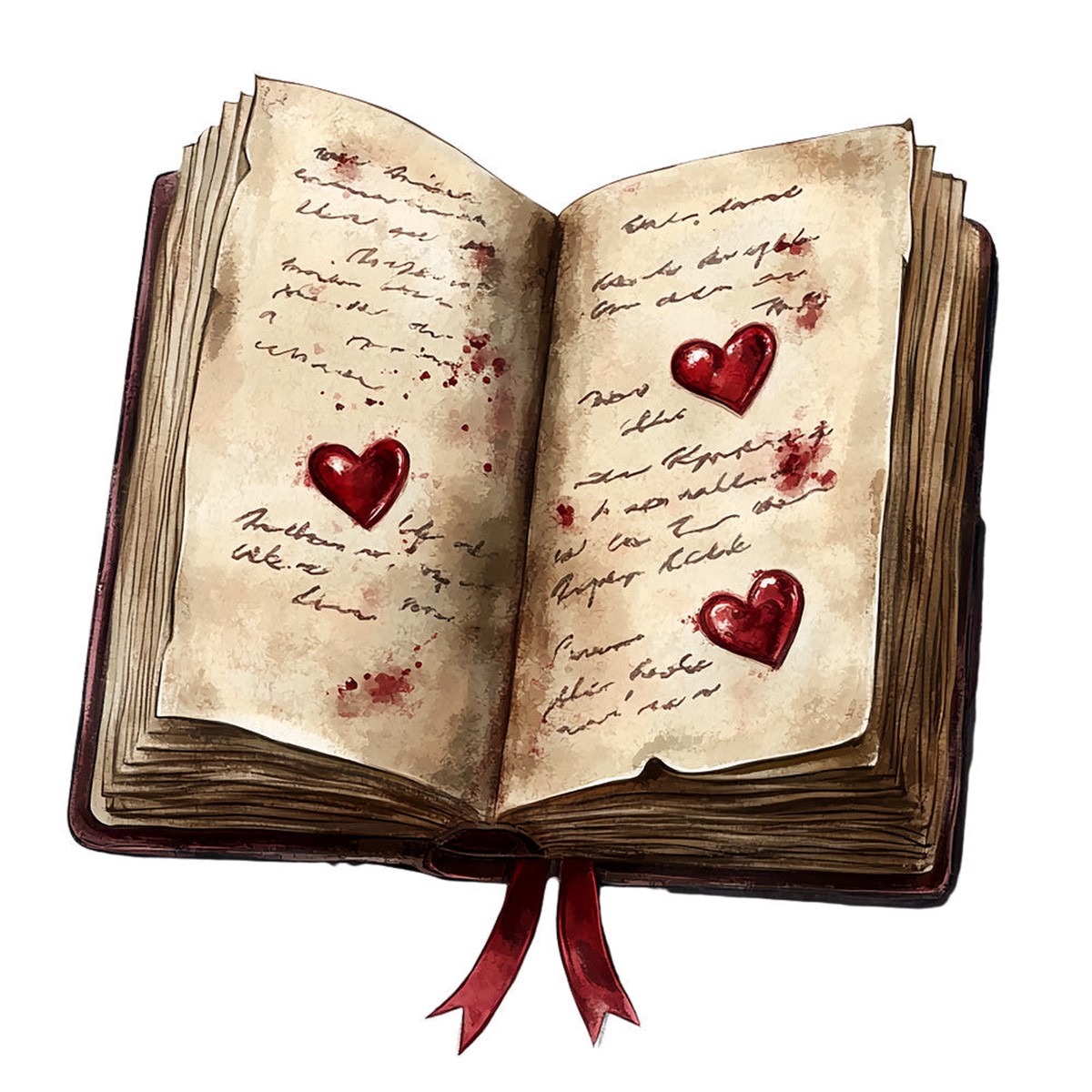 Dark Romance Fabric Panel 26