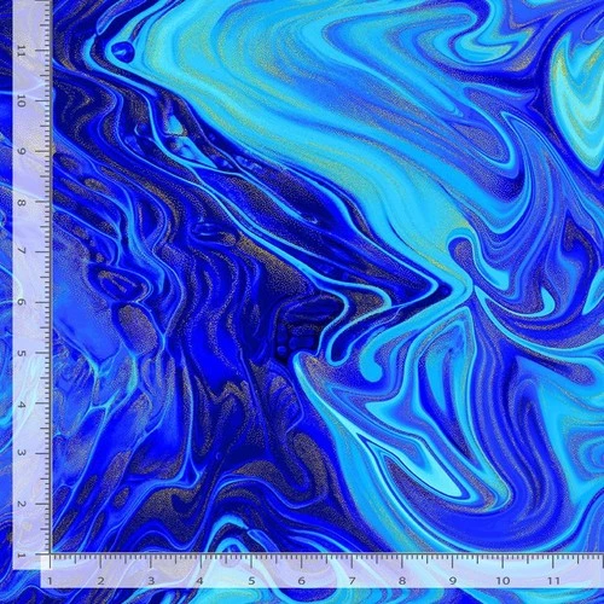 Escapade Floral Fabric | Marble Swirl Print Blue | Timeless Treasures YARD