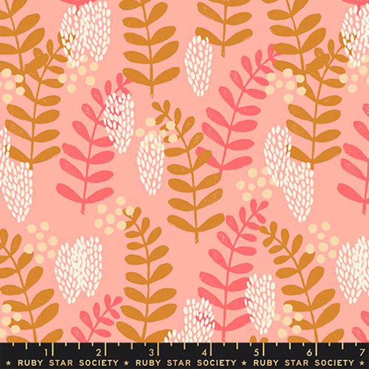 Fern Dell in Bashful -- Reimagined Landscapes by Jen Hewett -- Ruby Star Society/ Moda Fabrics