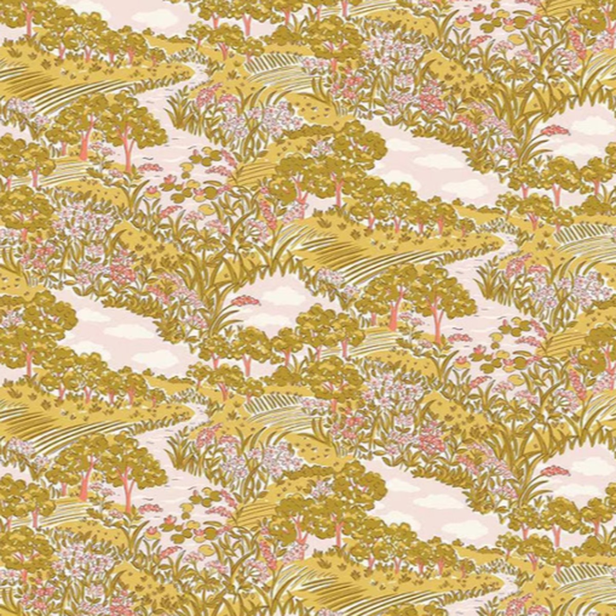 Liberty Quilting Cotton - Botanists Walk - Botanists Sketch