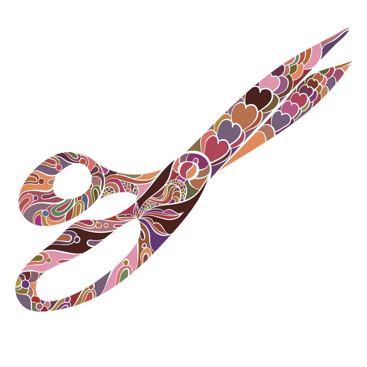 Tailor Scissors Fabric Panel - Multi
