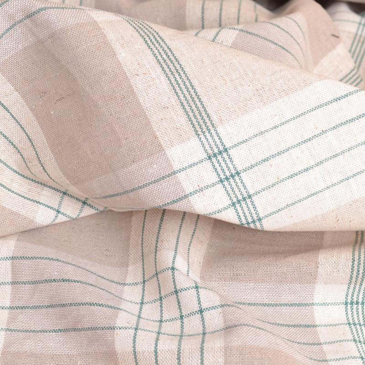Vintage French Style Cotton Fabric Green