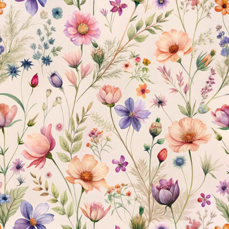 Whispering Wildflowers Pattern 3 Quilting Cotton Fabric