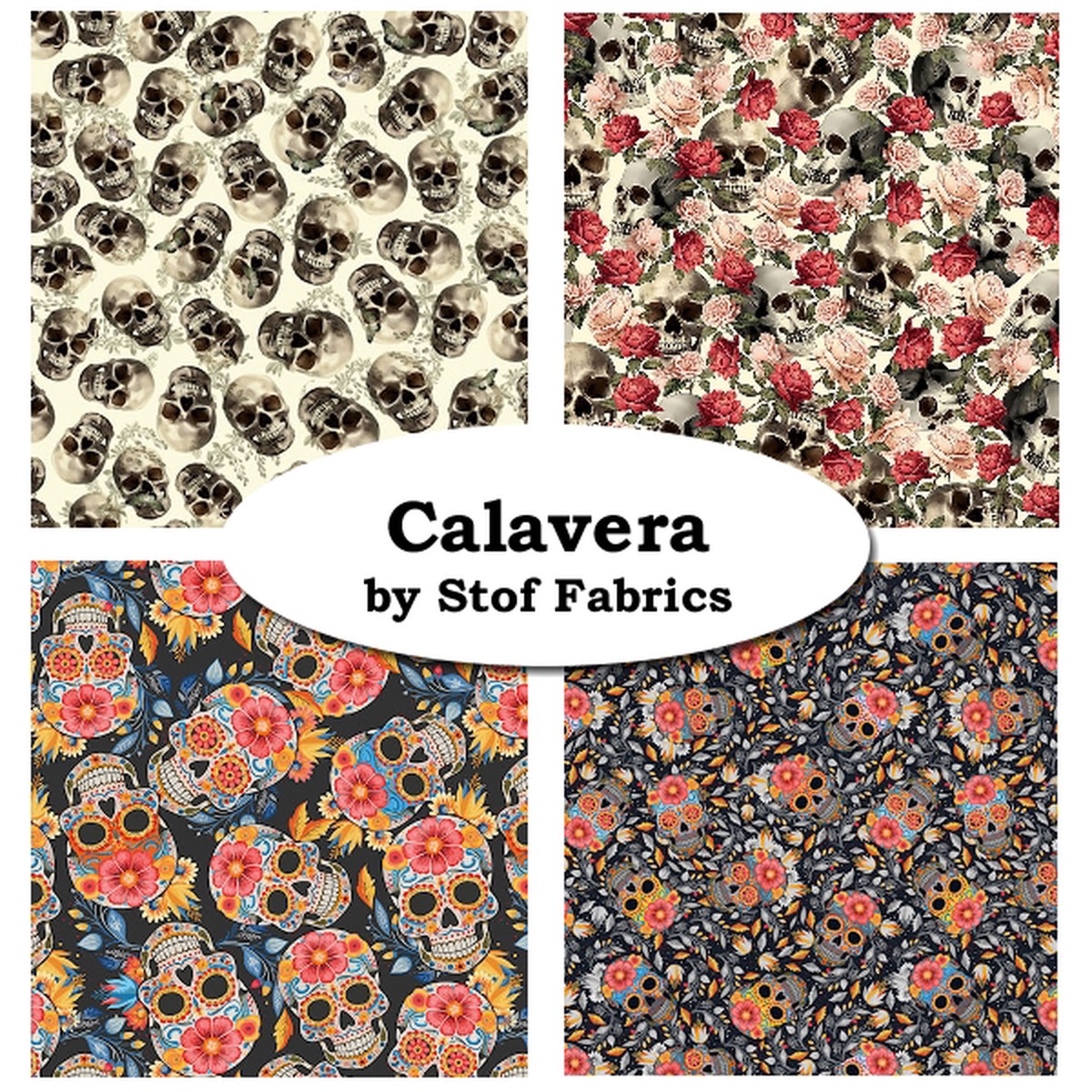 Calavera Fat Quarter Bundle