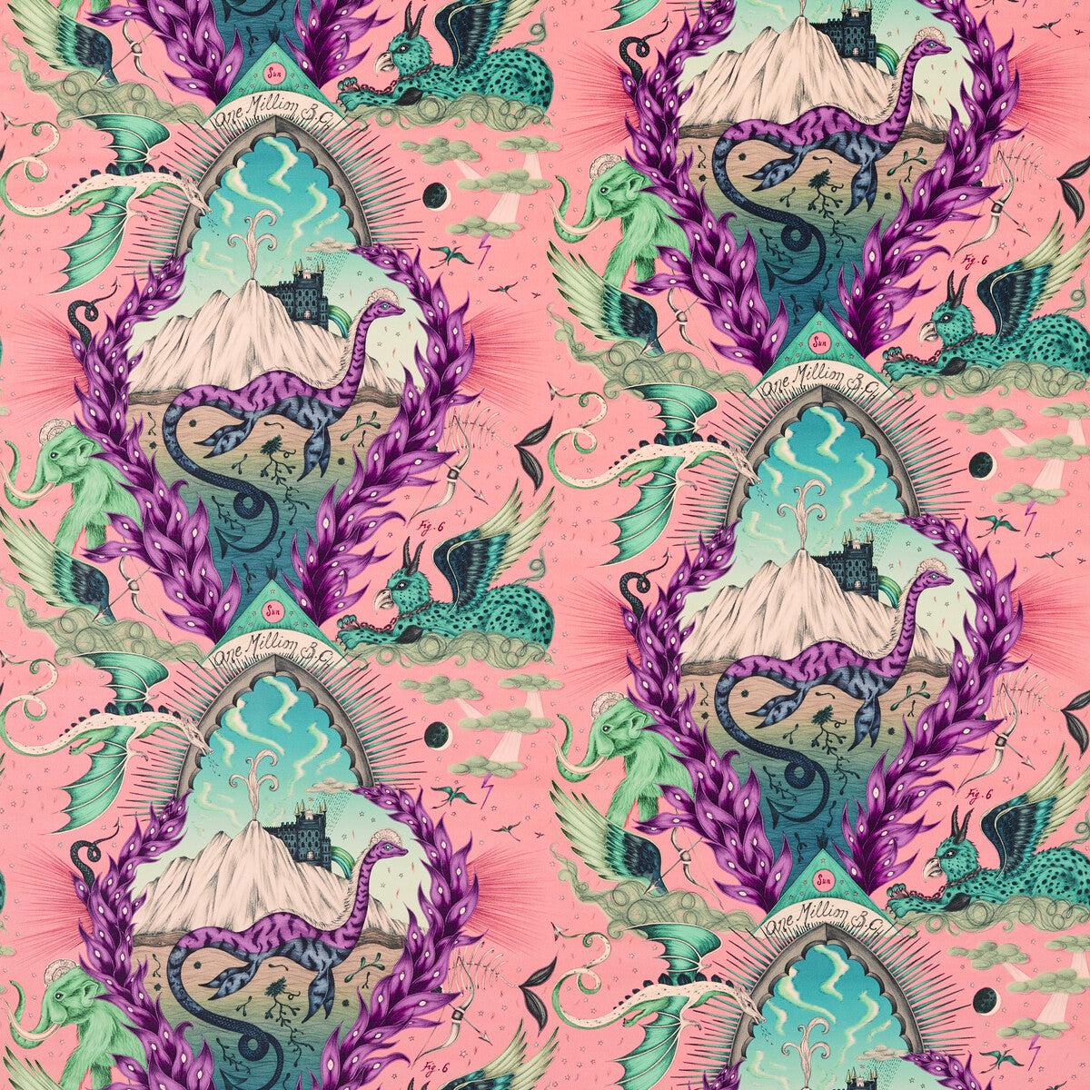 CLARKE AND CLARKE - HIGHLANDIA VELVET- PINK - Fabric by the Yard - PINK