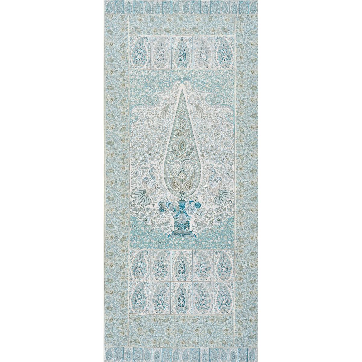 Colmery Paisley Panel Peacock Fabric