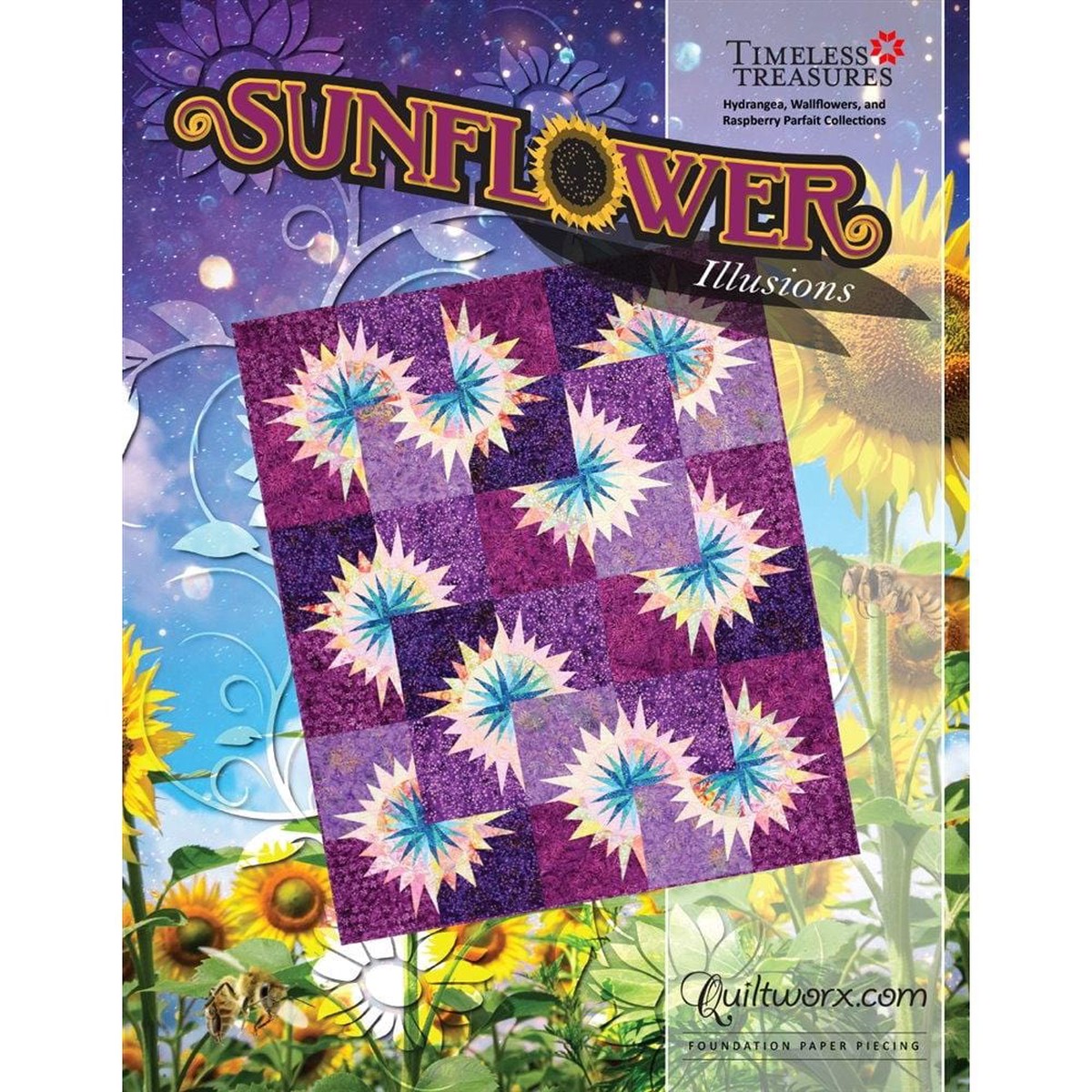 Judy Niemeyer Quiltworx - Sunflower Illusions Quilt Pattern