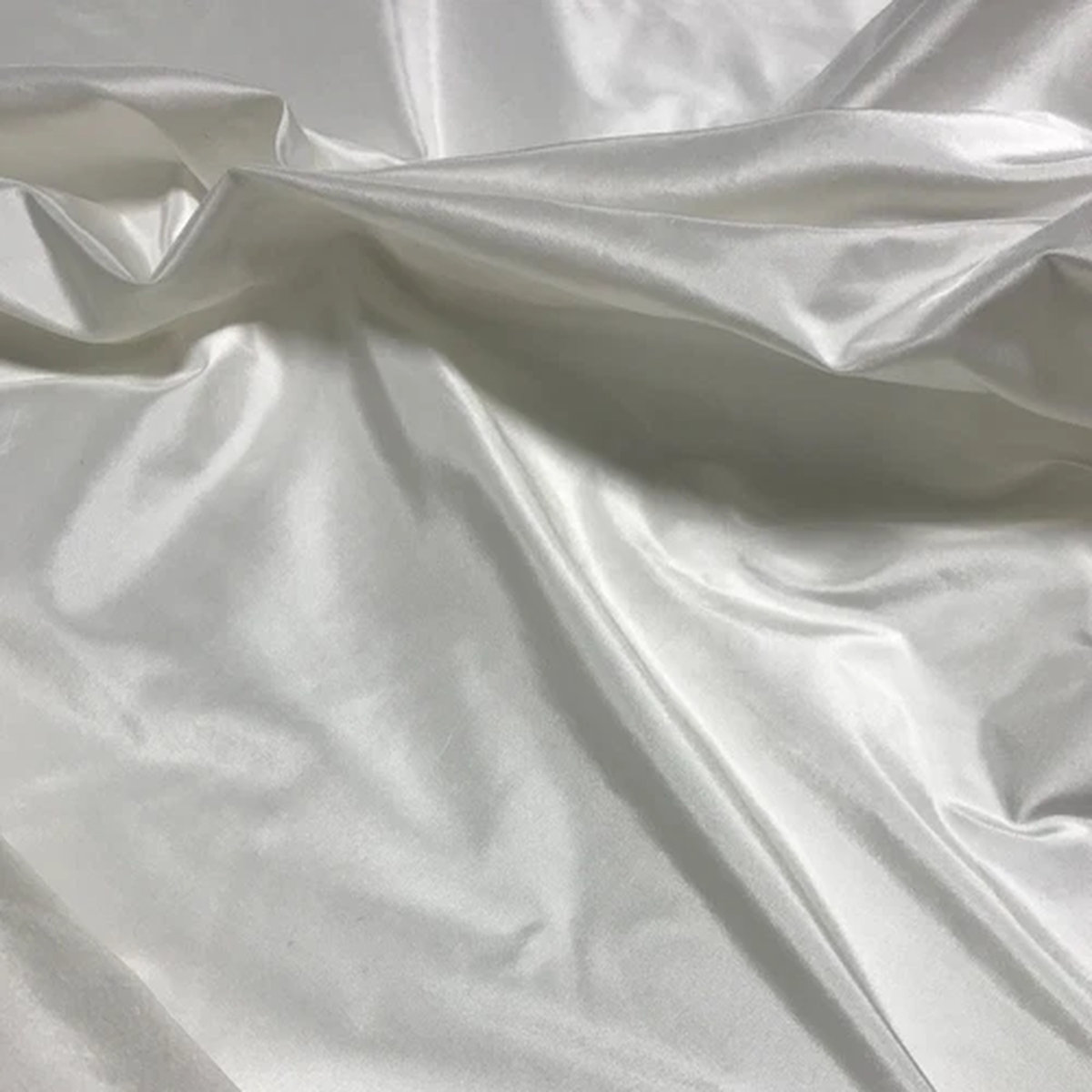 White - 100% Silk Taffeta Fabric