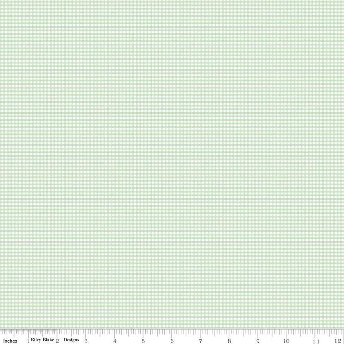 Fabric Riley Blake Basics Mint 1168243 Micro Ginghams by the Quarter Yard C455-MINT