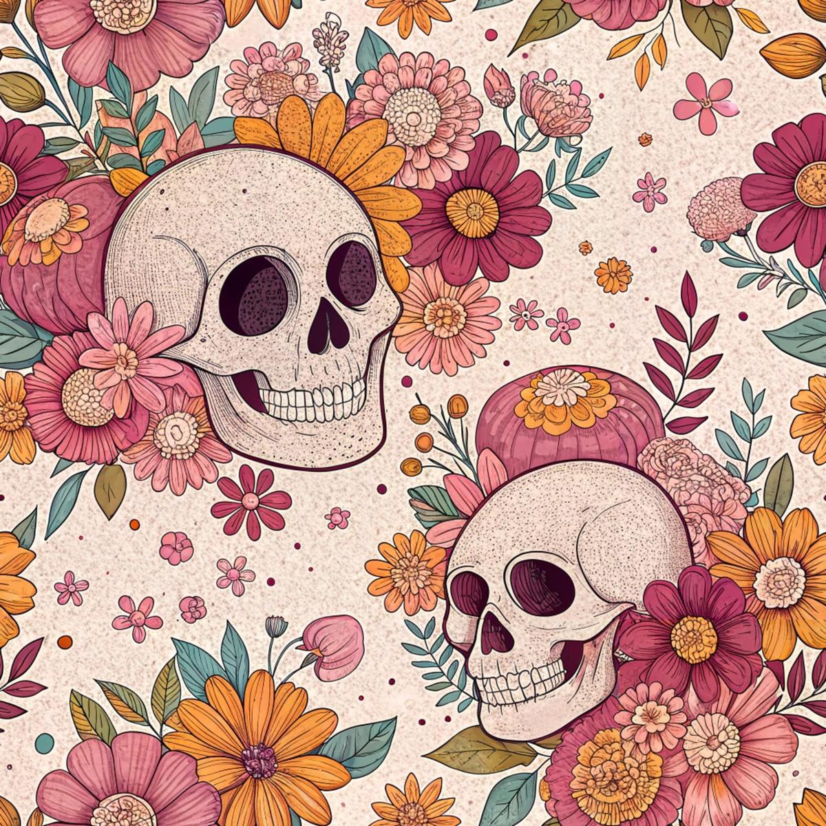 Retro Halloween Pattern 16 Quilting Cotton Fabric