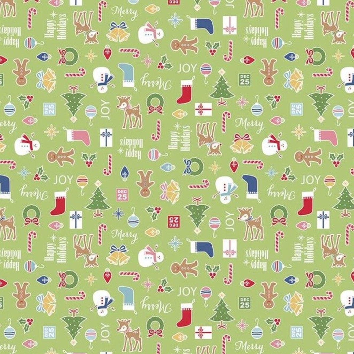Riley Blake - Cozy Christmas Main Green