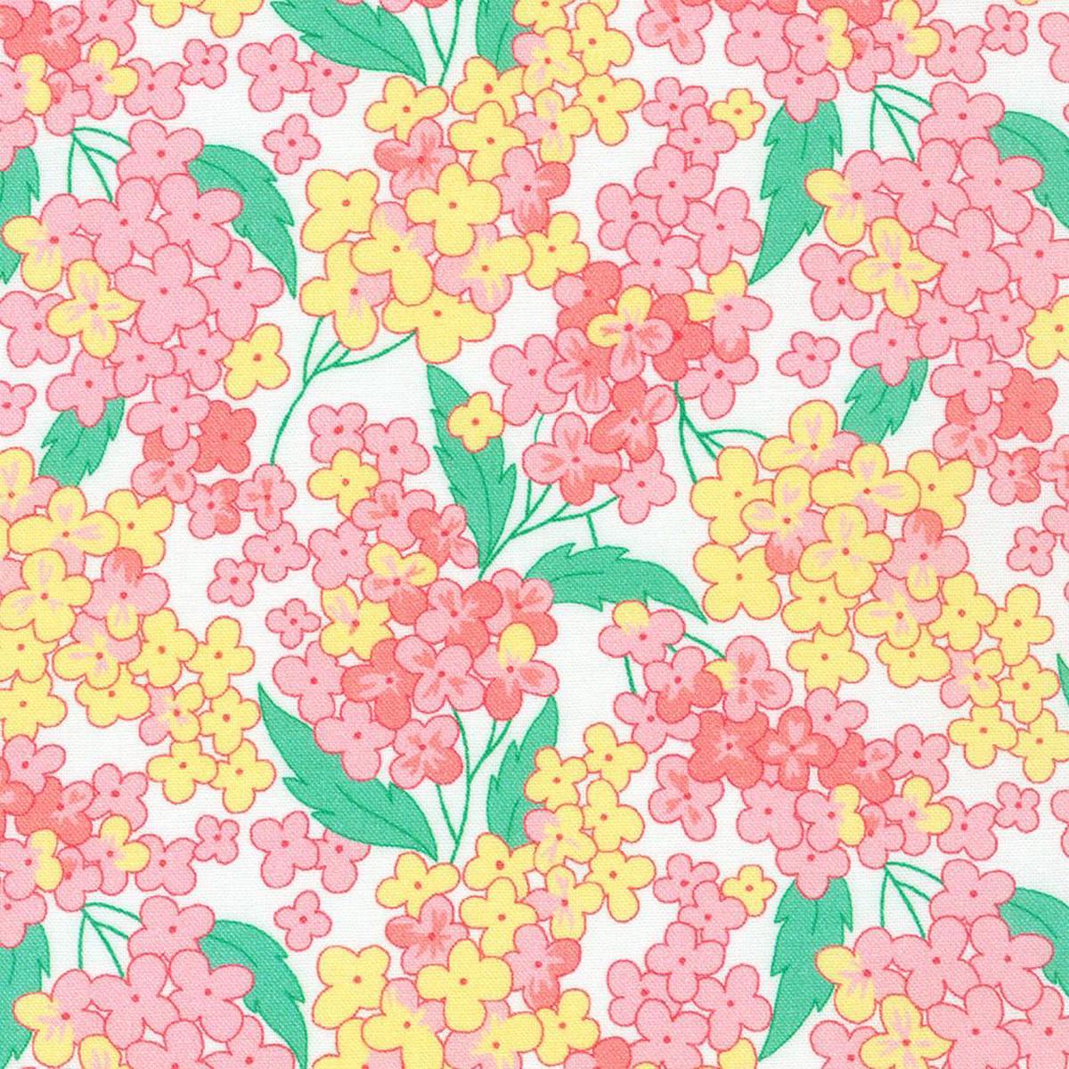 Robert Kaufman Fabrics - At The Cottage - Florals - Pink - Yardage