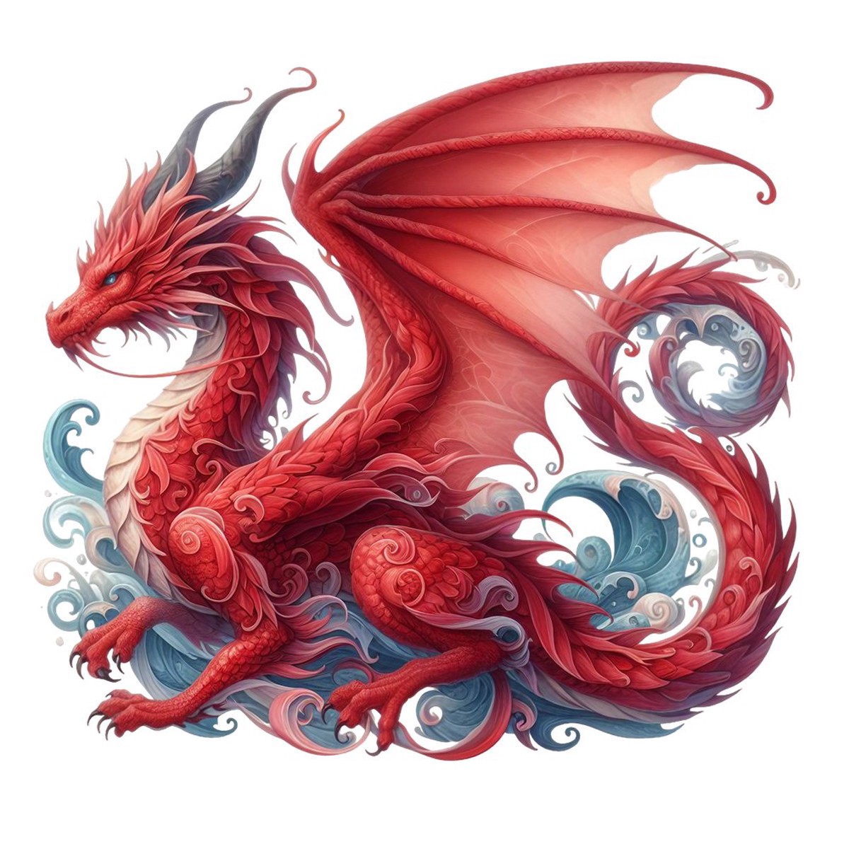 The Dragon Lair Dragon 36 Fabric Panel