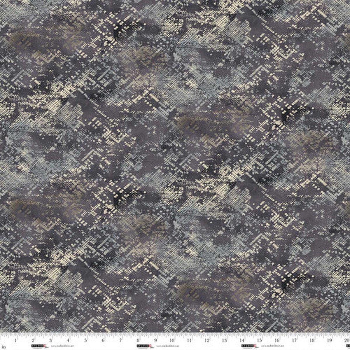 Fabric Studio E Chocolate Distressed Goo by the Quarter Yard 8268-37