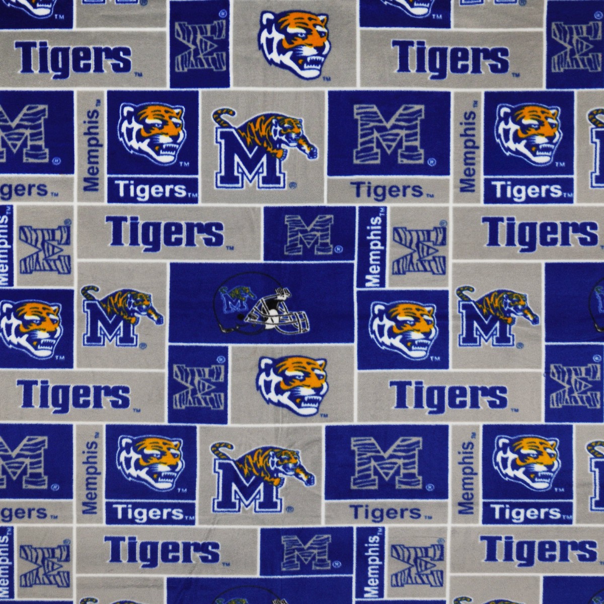 Memphis Tigers Geometric in Fleece