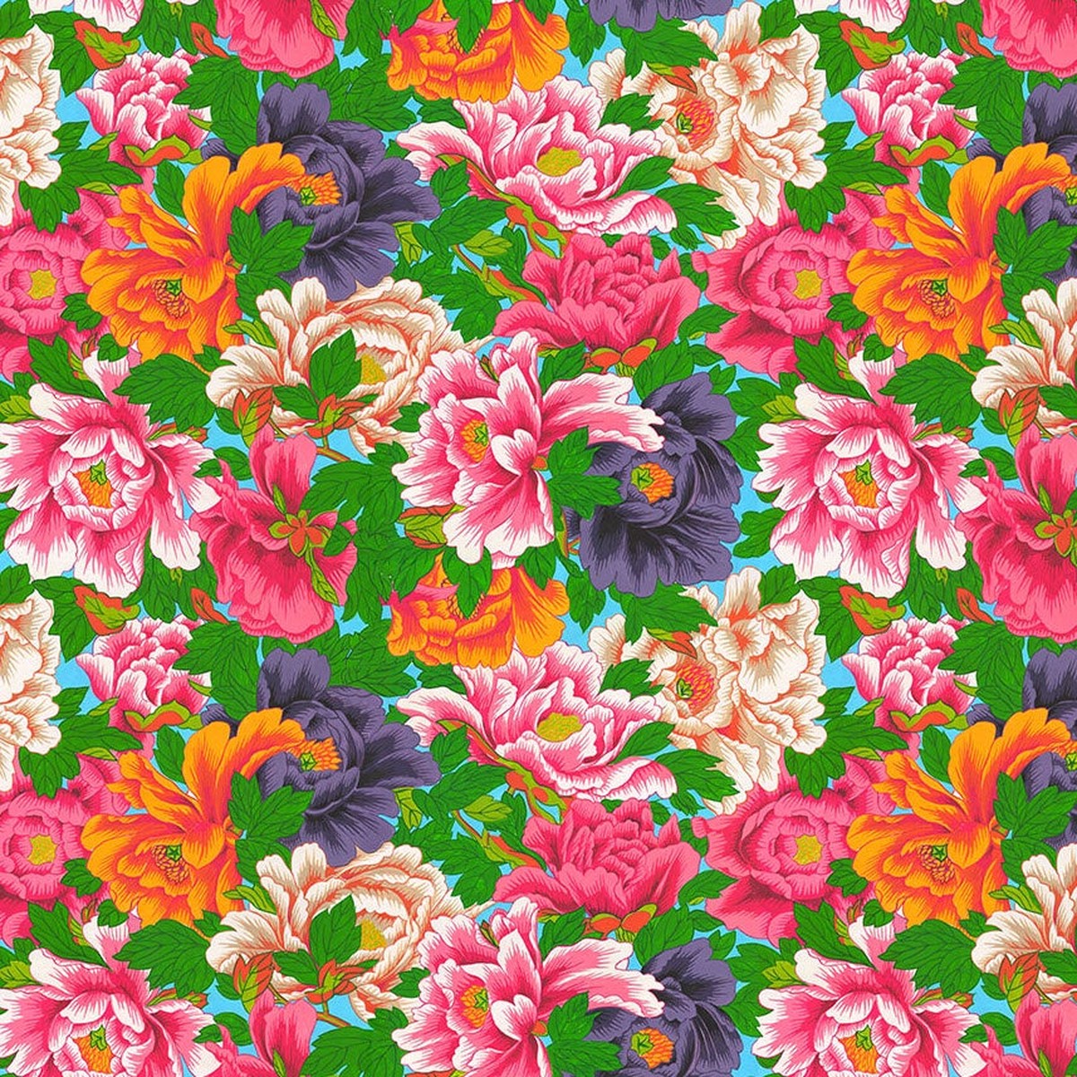 Temple Garden - Peony Cascade - Multi - 50cm