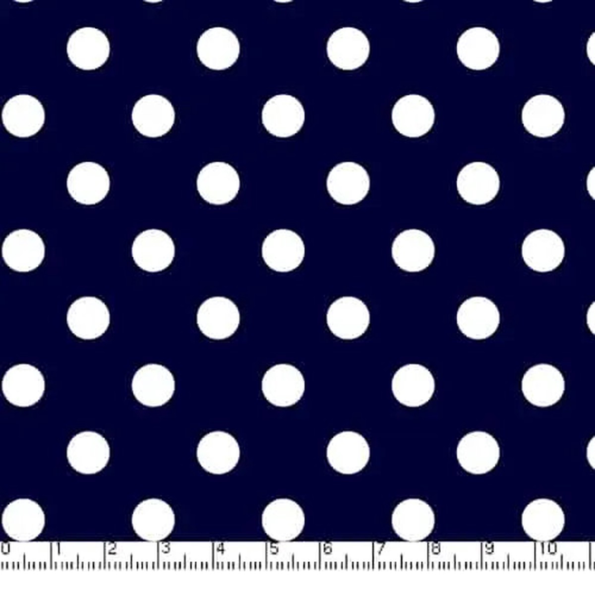 Navy Big Dots 45" wide Fabric per yard