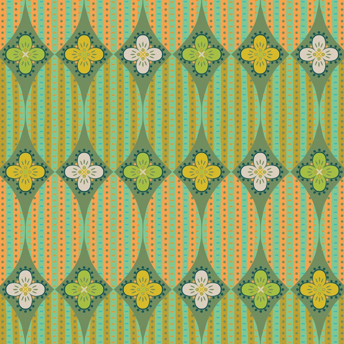 Trade Winds by Kathy Doughty - Magic Carpet in Corriander