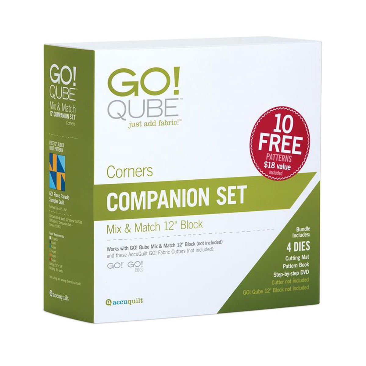 AccuQuilt GO! Qube 12" Companion Die Set Corners 55787