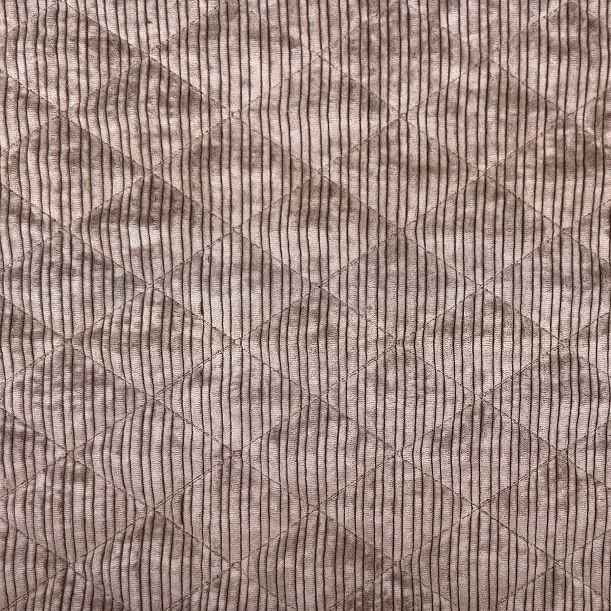 Groove Dye Quilted Cord Taupe