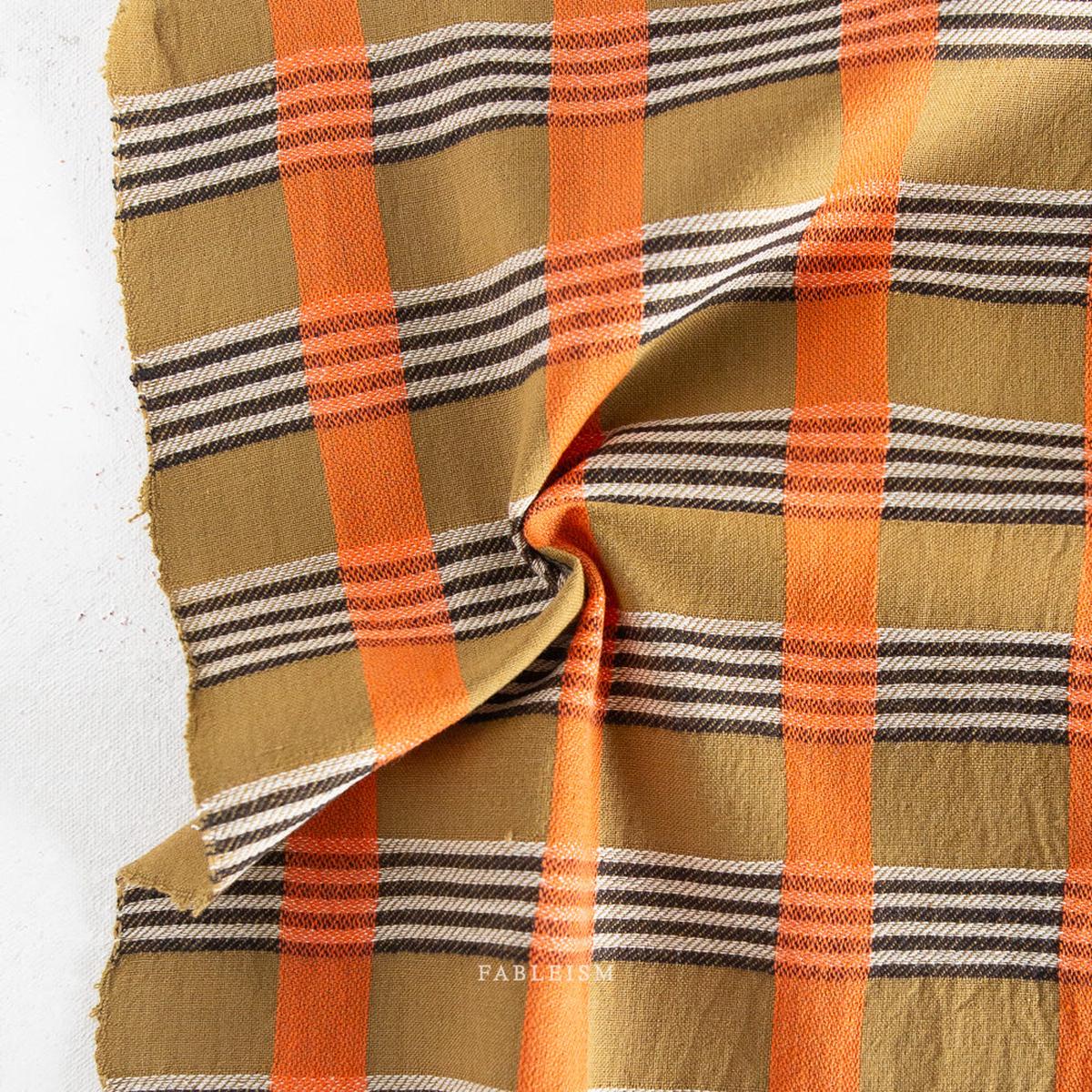 Carl Weave Cotton - Olive
