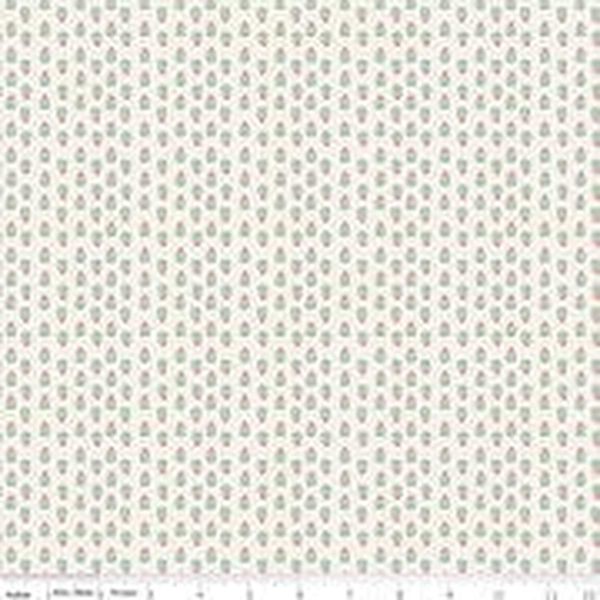 Love You Always Plants Cream Cotton 43"/44" Fabric Per Yard