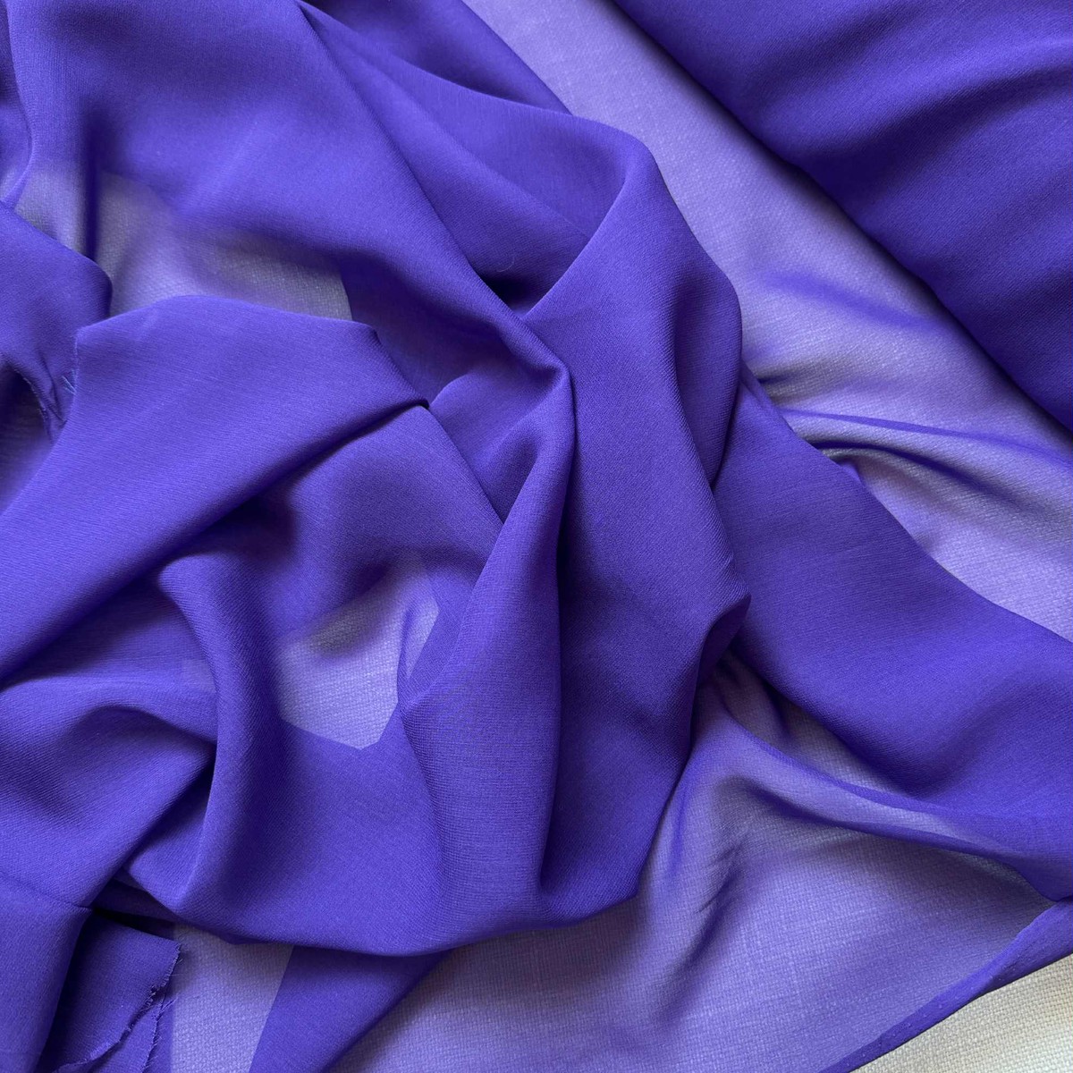 Royal Purple - 8mm Silk Chiffon Fabric
