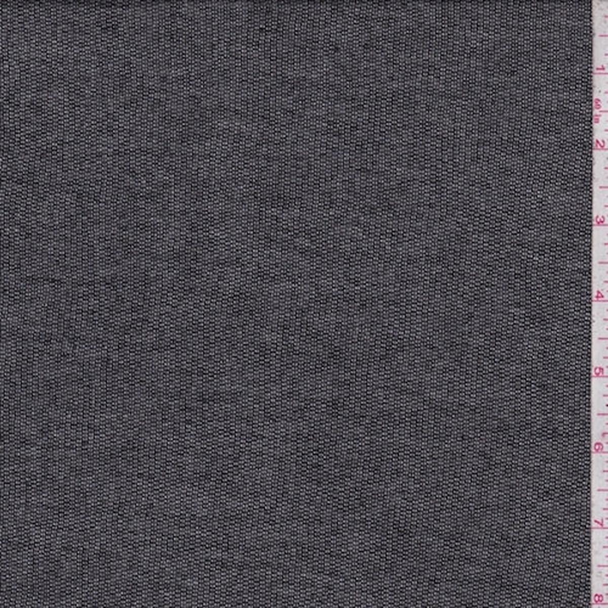 2 YD PC-Heather Onyx Baby French Terry Knit Fabric
