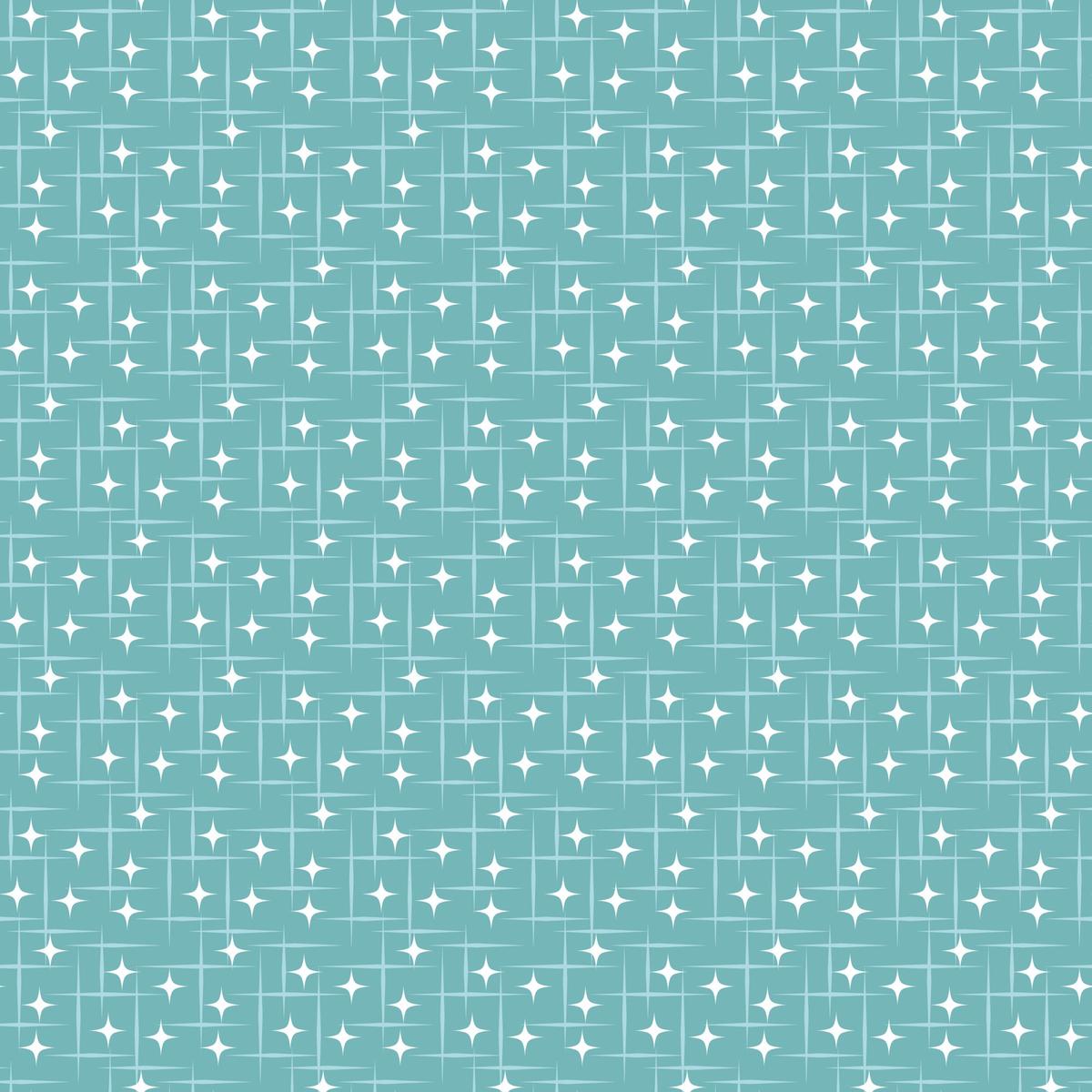 Atomic Starbursts Pattern 12 Quilting Cotton Fabric