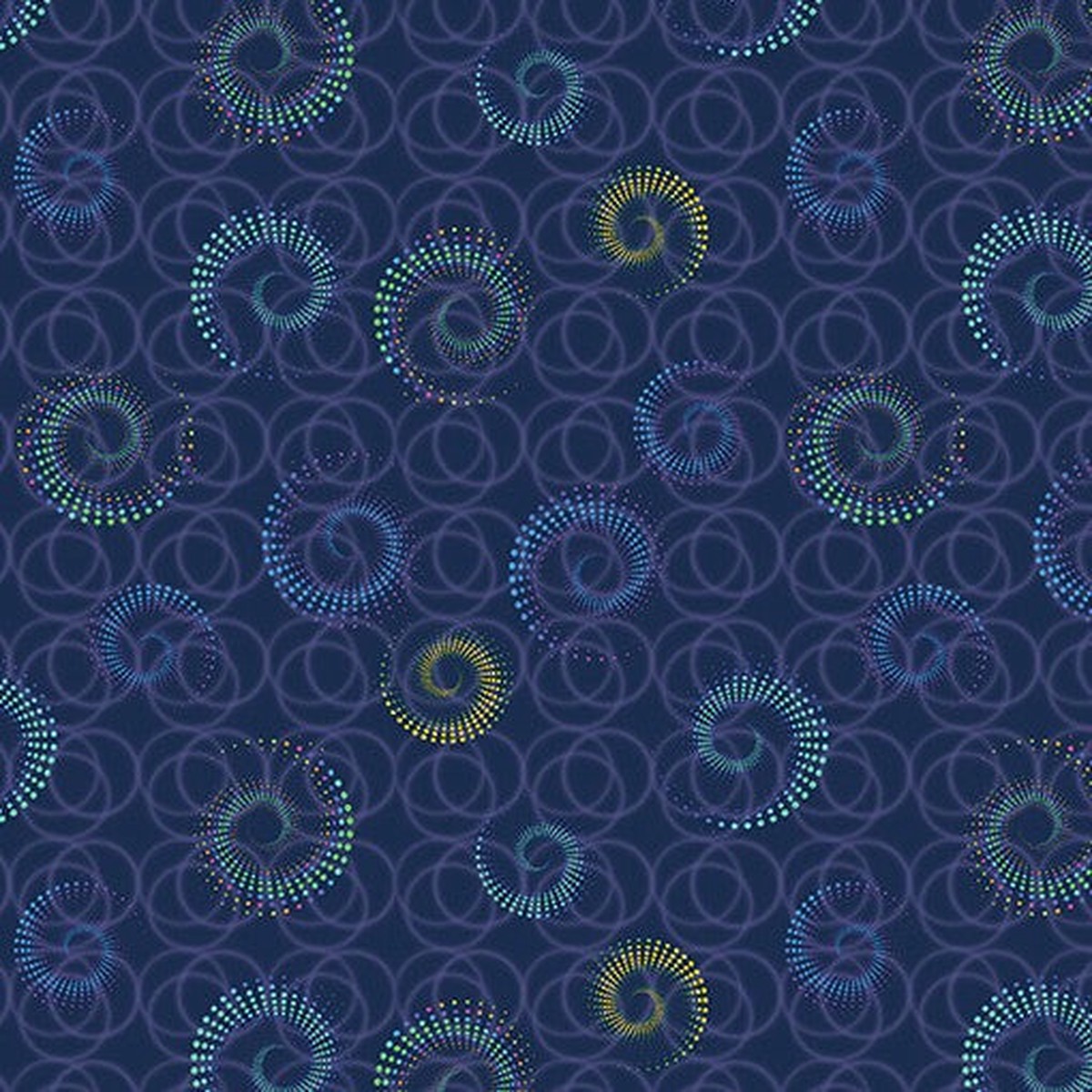 Benartex - Celestial Skies - Spiral Shower - Twilight