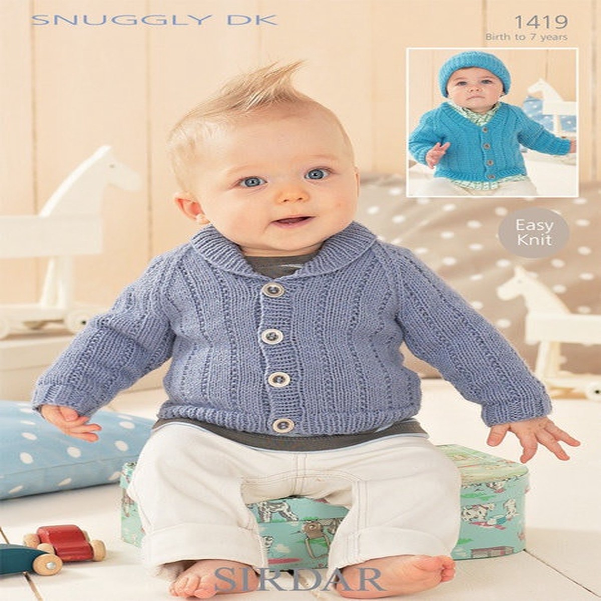 Cardigans & Hat in Sirdar Snuggly DK (1419)