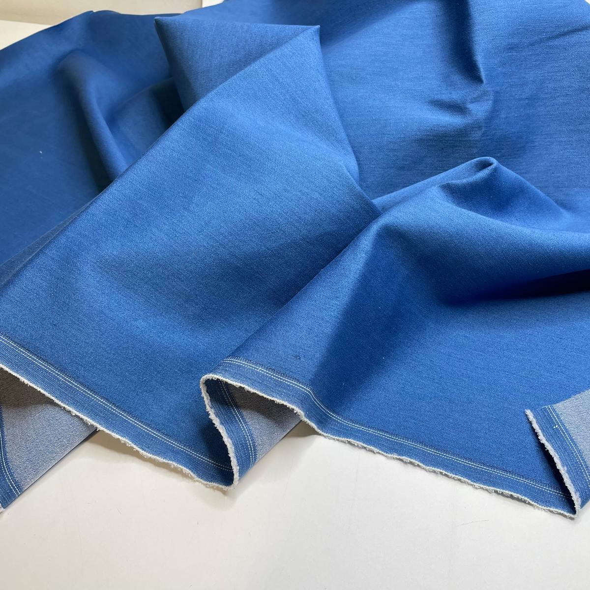 Cool Calm Collected - Denim Cotton/Spandex Woven - Blue - 1M Bundle